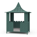 Scalloped Rattan Dog Bed Accent Furniture Accent Furniture 23