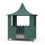 Scalloped Rattan Dog Bed Accent Furniture Accent Furniture 12