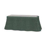 Newport Rattan Rectangular Ottoman W/ Cushion
