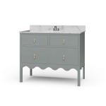 Chloe Single Vanity W/ Sink & Marble Top - Image 3