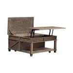 Parkland Falls Square Lift Top Cocktail Table Cocktail & Coffee Tables Brown 13