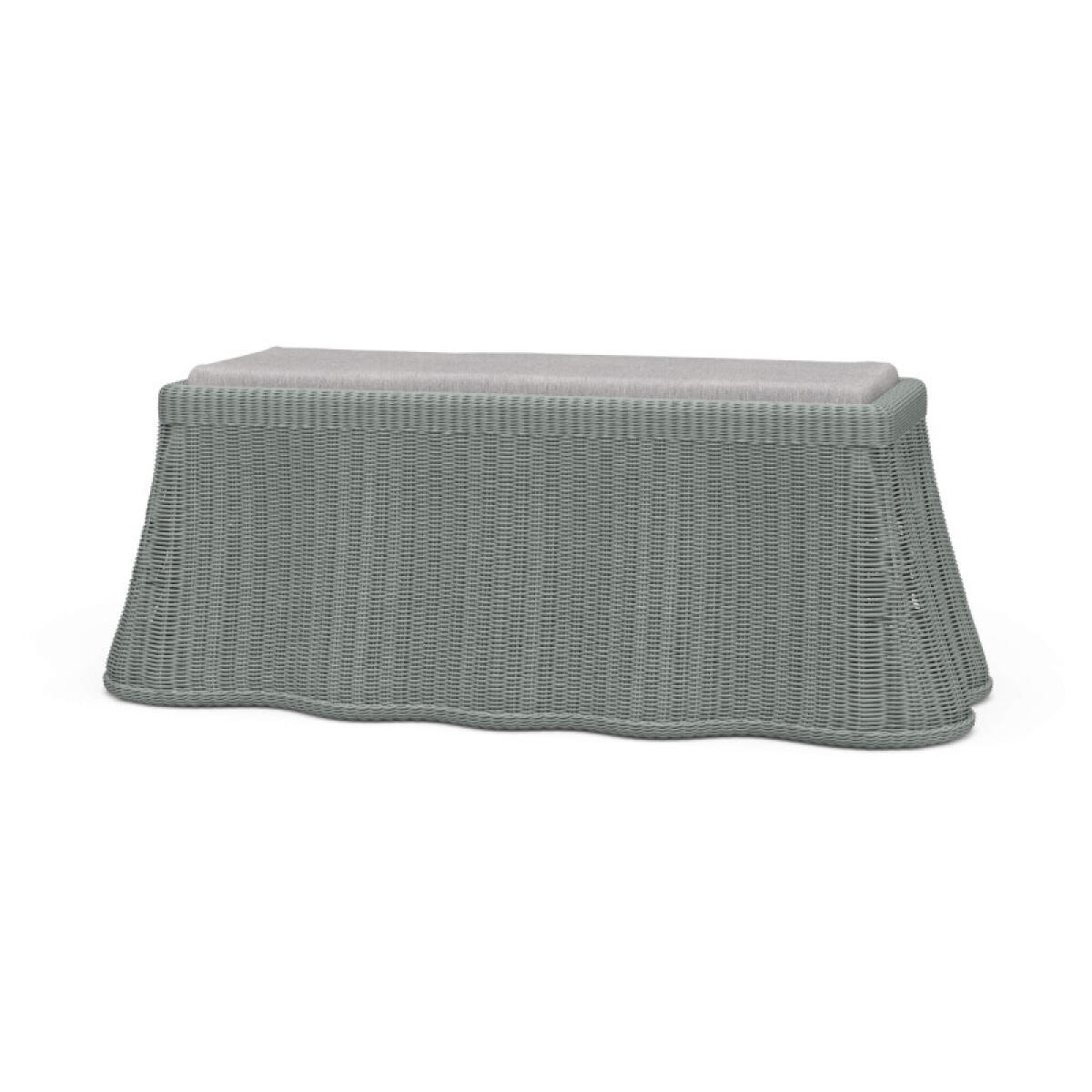 b56f914acb66bf290e802bf7f02b6e9a Newport Rattan Rectangular Ottoman W/ Cushion - Image 1