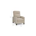 Emmett Track Arm Lay Flat Manual Recliner Chairs Bassett Furniture 19
