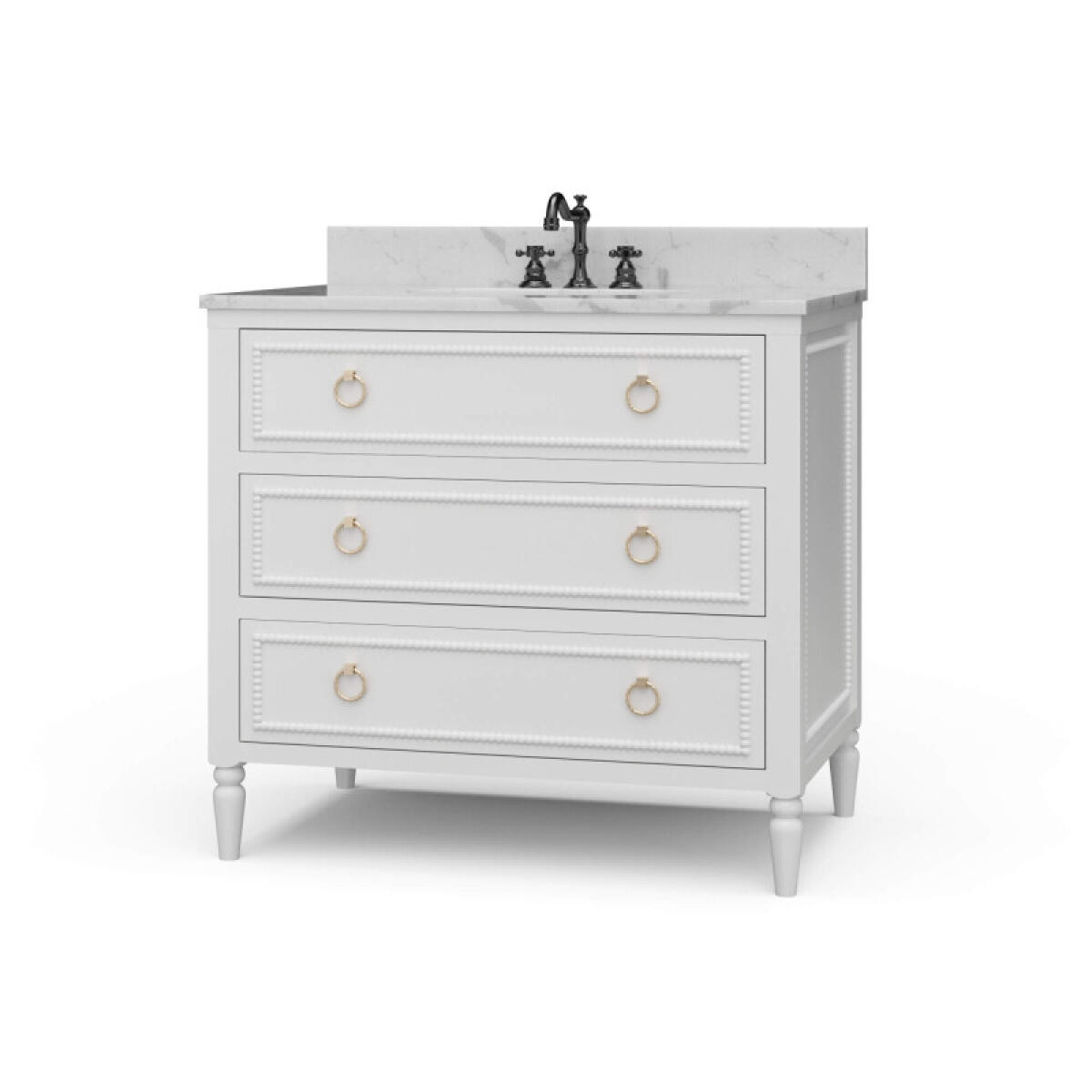 b584ca7bf123102c59bd606980ce9e22 Cholet Single Vanity W/ Sink & Marble Top - Image 1