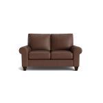 True Custom™ True Custom® Leather Large Roll Arm Loveseat