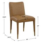 Conifer Dining Chair, Camel, 2 Per Box, Priced Each Chairs & Benches Brown 23
