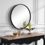 Belham Round Mirror Mirrors Black 18