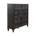 Americana Farmhouse 12 Drawer Chesser - Black - Image 3