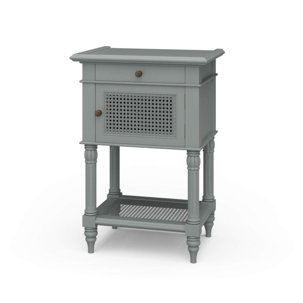 b6826d7b10ff09b91464170a685932b2 Montego Square End Table W/ Drawer & Rattan Door - Image 1
