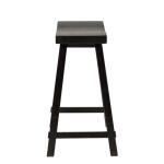Creations 24 Inch Sawhorse Counter Stool – Black (RTA) Barstools Barstools 14