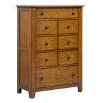 Grandpas Cabin 5 Drawer Chest Chests Aged Oak 12