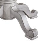 Ocean Isle Single Pedestal Table Base Dining Table Bases Antique White w/ Weathered Pine 13