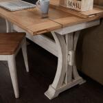 Farmhouse Reimagined Flip Lid Sofa Table Sofa Tables Antique White w/ Chestnut Tops 18