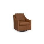 Sloan Leather Slope Arm Swivel Glider Chair Chairs Bassett Furniture 8