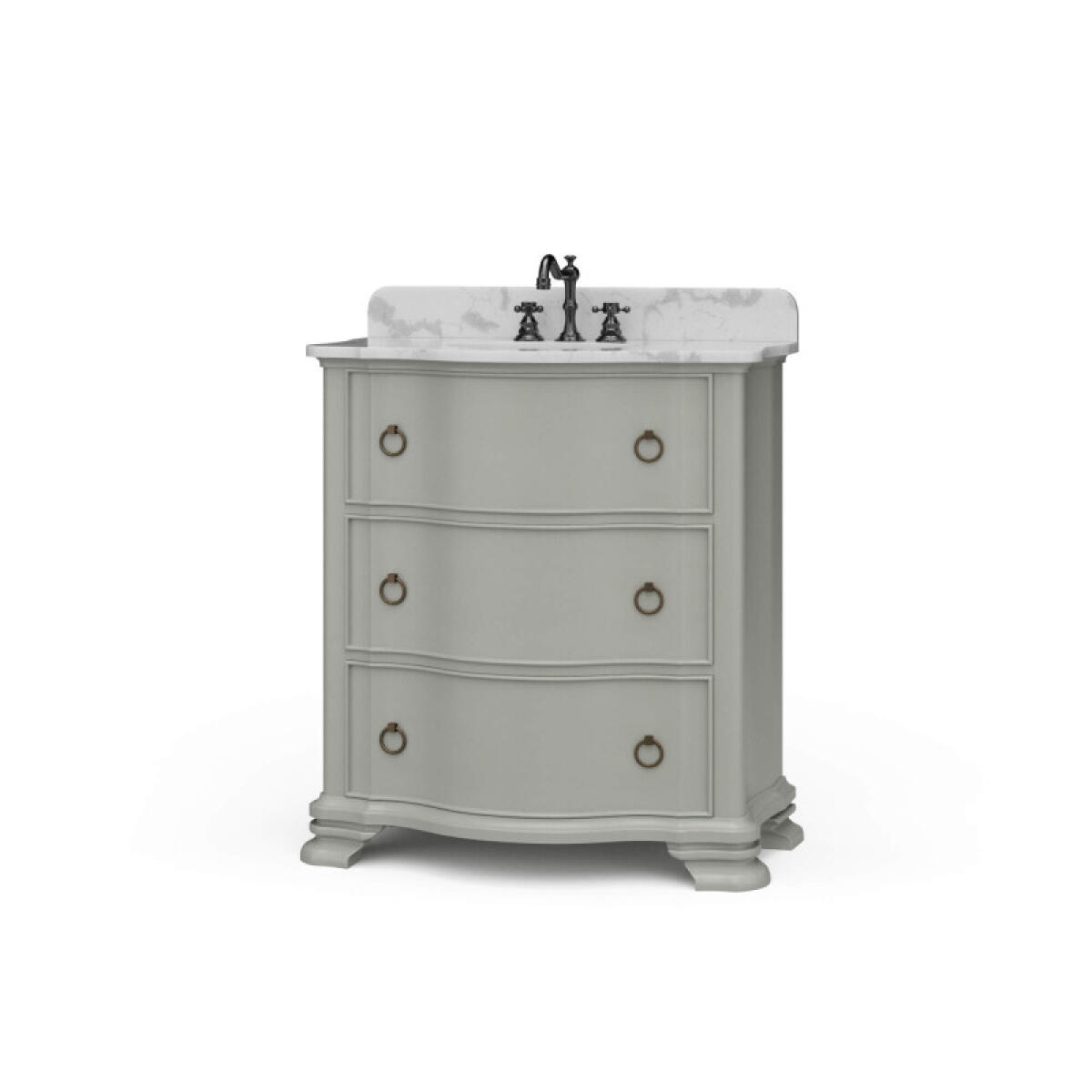 b6c3272e4d6a0e038786e264fc58e675 Davis Vanity W/ Sink & Marble Top - Image 1
