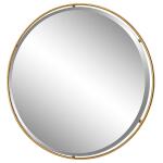 Canillo Round Mirror, Gold - Image 4