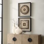 Intertwine Shadow Box, S/2 Wall Decor Cream 12