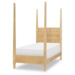 Complete Poster Bed Twin 3/3 Natural Hickory Youth Beds Brown 8