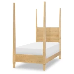 TY4950 Today's Traditions LK Complete Poster Bed Twin 3/3 Natural Hickory