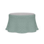 Newport Rattan Ottoman W/ Cushion