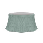 Newport Rattan Ottoman W/ Cushion
