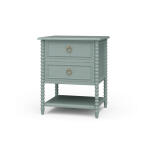 Cholet 2 Drawer Bedside Table W/ Shelf