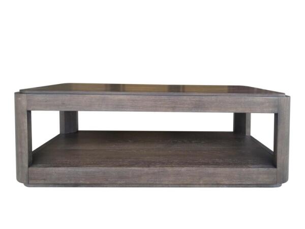 Rect Cocktail Table With Wood Top Cocktail & Coffee Tables Brown 7