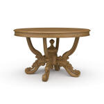 Mandolin Dining Table W/ Solid Hardwood Top