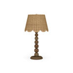 Cholet Table Lamp W/ Scalloped Shade