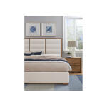 Crafted Oak by Ben & Erin Napier Erin’s Upholstered Bed – White Fabric Beds Beds 14