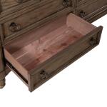 Americana Farmhouse 9 Drawer Dresser Dressers Brown 28