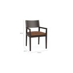 Myers Dining Chair with Leather Upholstered Seat Chairs & Benches Bassett Furniture 12