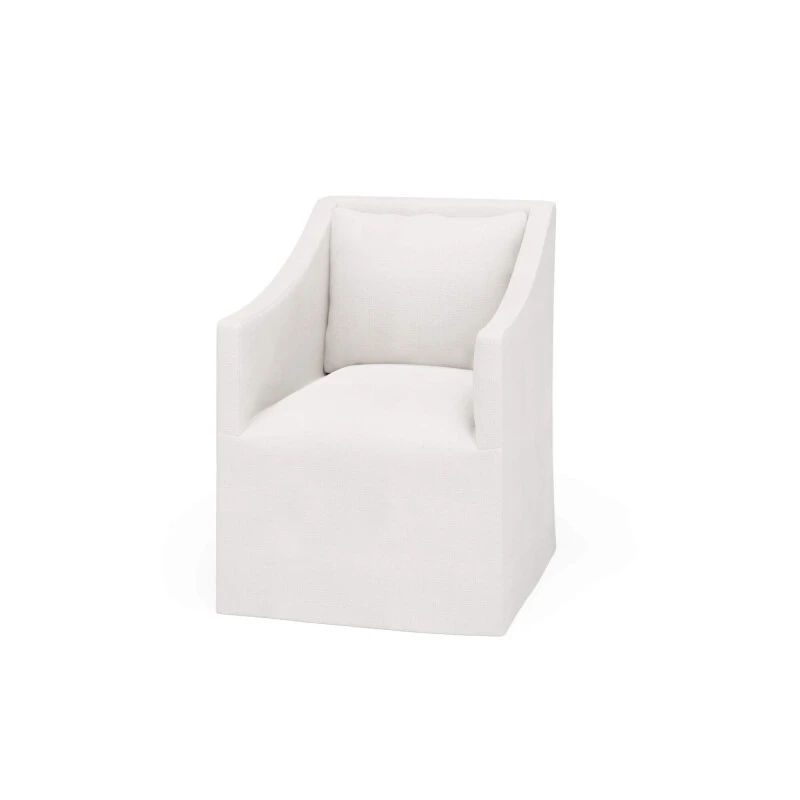 b76fb0cde2dda12f430b057a0a3d983d Zara Slipcovered Dining Chair W/ Arms - Image 1