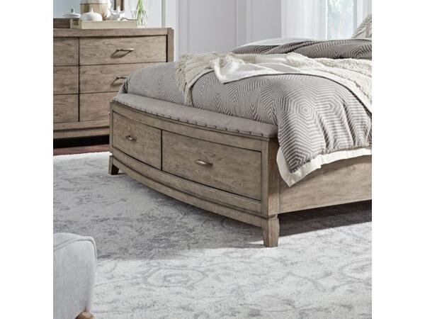 Avalon Queen Storage Footboard w/ Slatroll Bed Parts Bed Parts