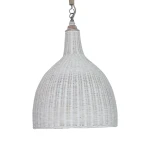 Hampton Rattan Pendant Large Lighting Black 12