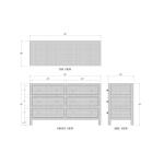 Kagu 6 Drawer Dresser W/ Rattan - Image 8