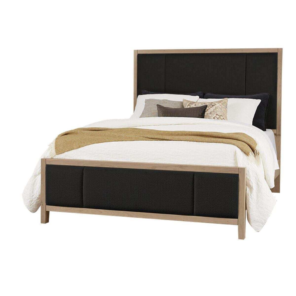 b7fe90df74ac7b228cd617a9b9ee2212 Crafted Cherry By Ben & Erin Napier Cal King Upholstered Bed-black Fab - Image 1