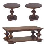 Sedona 3 Piece Set (1-Cocktail 2-End Tables) Table Sets Brown 9
