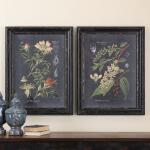 Midnight Botanicals Framed Prints, S/2 - Image 3