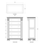 Charleston Tall Boy Dresser - Image 8
