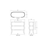 Savannah 3 Tiered Console Table - Image 9