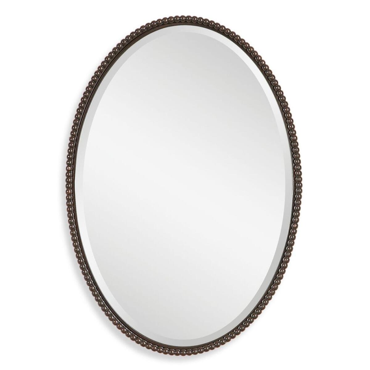 b8d339e41b174eff47a67d2bdd2e1dc9 Sherise Oval Mirror, Bronze - Image 1