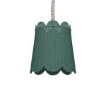 Scalloped Rattan Pendant Lighting Bramble 8