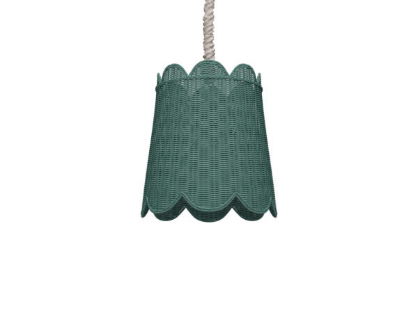 Scalloped Rattan Pendant Lighting Bramble