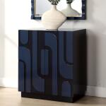 Valeria 2 Door Cabinet Dining Storage Blue 14