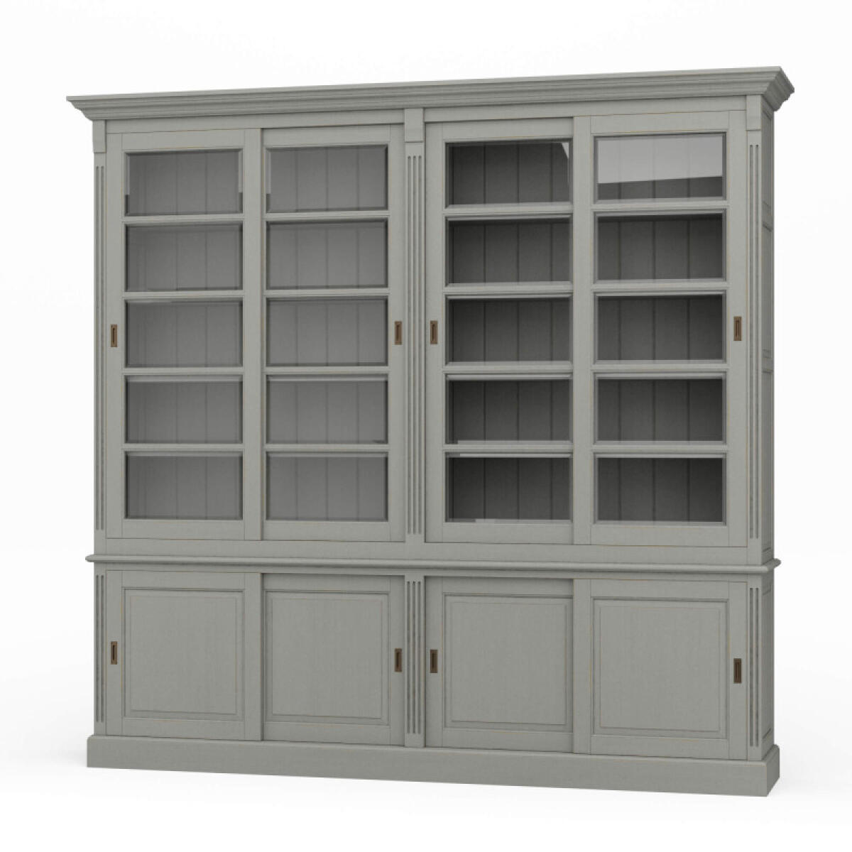 b933aceee06a4d4869190f2c24e11c22 Hudson 99'' Bookcase W/ Sliding Doors - Image 1