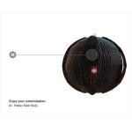 Oasis Globe Rattan Pendant - Image 3