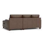 Carolina Leather Track Arm Chaise Sectional Sectionals Bassett Furniture 13