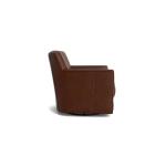 New American Living Leather Thin Track Arm Swivel Chair - Image 4