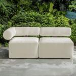 Bolster Back Outdoor Sofa, Armless - Image 11